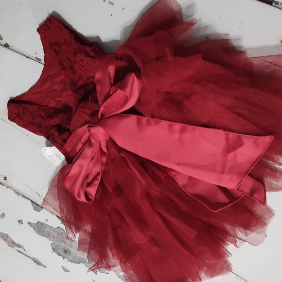 Lace and tulle tutu dress Christmas dress holiday dress birthday dress - Picture 5 of 8